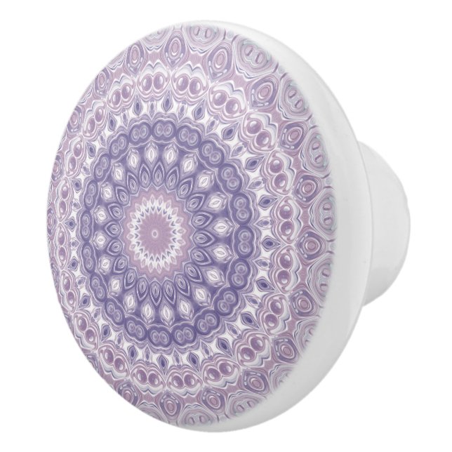 Lavendel och Syren Mandala Mönster Knopp (Höger)
