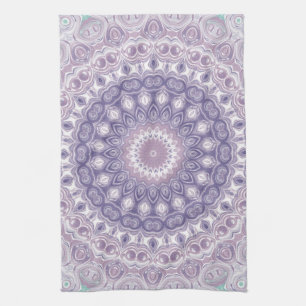 Lavendel och Syren Mandala Mönster Kökshandduk