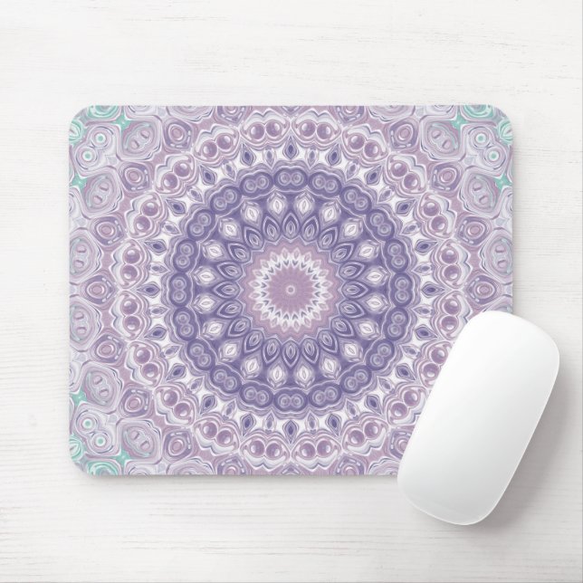 Lavendel och Syren Mandala Mönster Musmatta (Med mus)