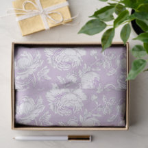 Lavendel och vit chinoiserie decoupagemönster