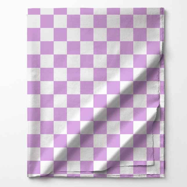 Lavendel och vit klassisk rutig mönster tyg (Skapare uppladdad)
