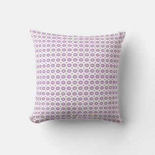 Lavendel och Vitt: Geometriana Kudde