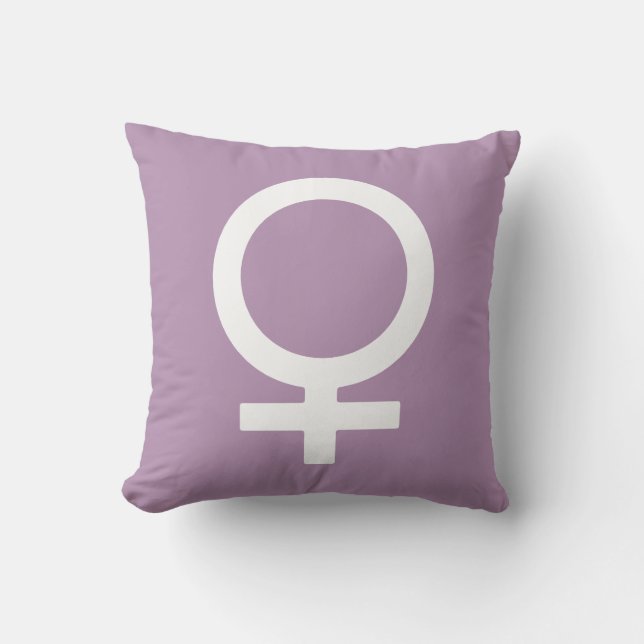 Lavendel ört kvinnlig symbol kudde (Framsida)