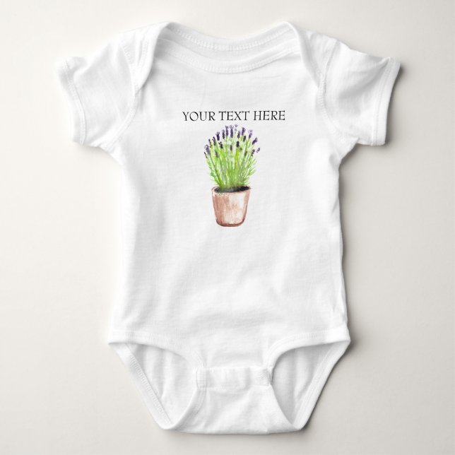 Lavendel örtkruka växt lila modern t shirt (Framsida)