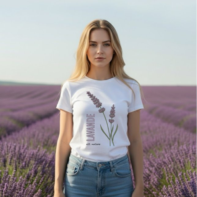 Lavendel öst. Natur T Shirt (Skapare uppladdad)