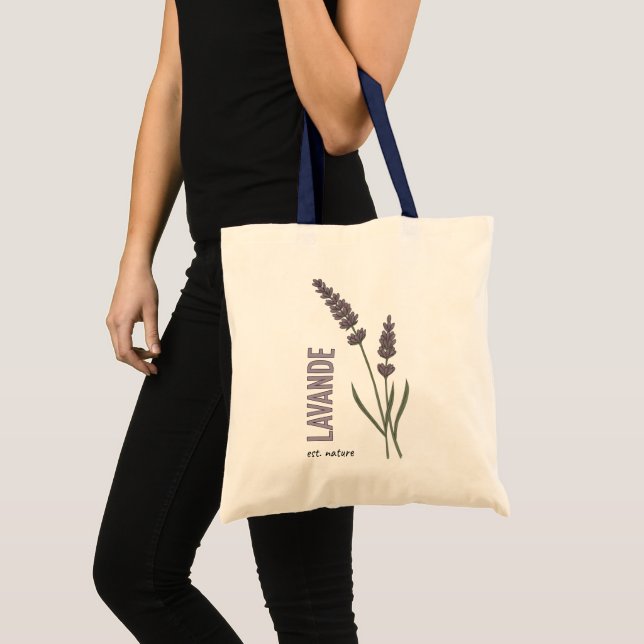 Lavendel öst. Natur Tygkasse (Framsida (produkt))