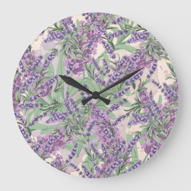 Lavendel överflöd Dammig lavendel Rustikalt blommi Stor Klocka (Framsida)