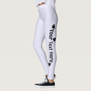 Lavendel Personlig Fjäril Namn Leggings
