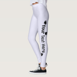 Lavendel Personlig Fjäril Namn Leggings