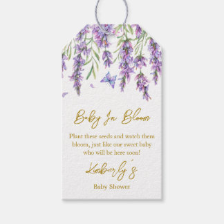 Lavendel | Presentkort för babyshowersfrö Presentetikett