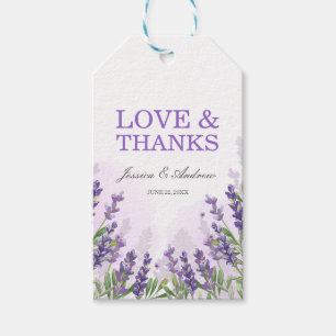 Lavendel presentkort för bröllopsluncher Lila rust Presentetikett