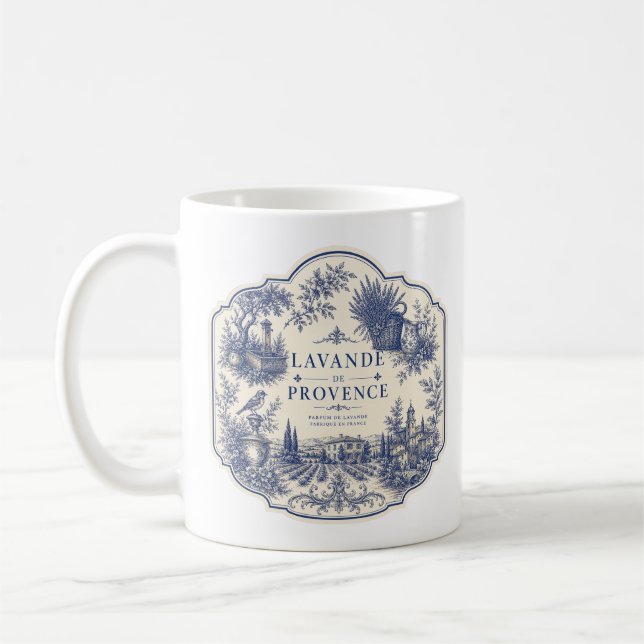 Lavendel Provence-mugg Kaffemugg (Vänster)