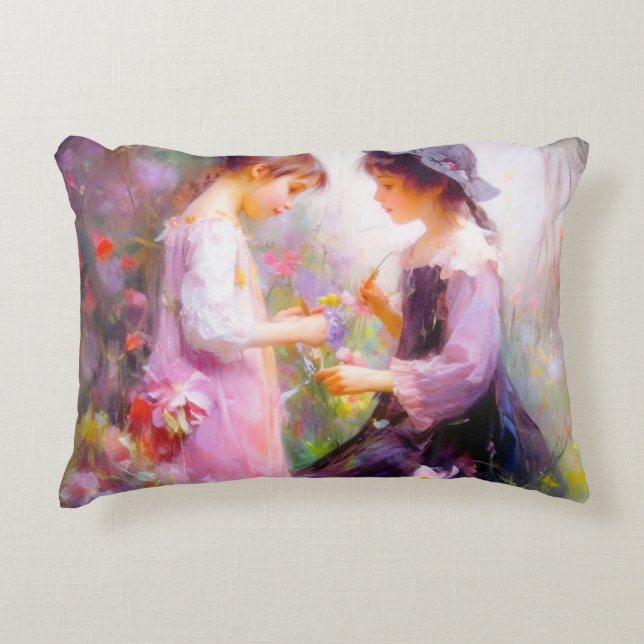 Lavendel  prydnadskudde (Framsidan)