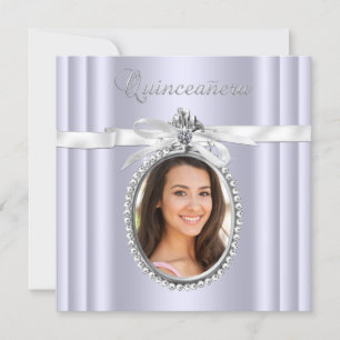 Lavendel Quinceanera Inbjudningar