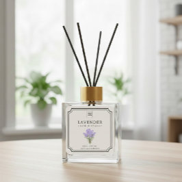 Lavendel Reed Diffusor Etikett