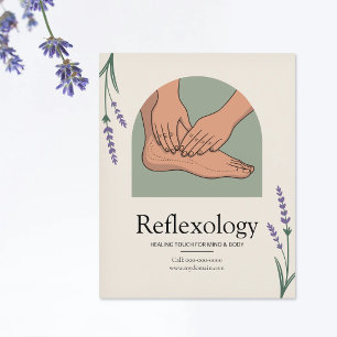 Lavendel - Reflexologi Flygblad