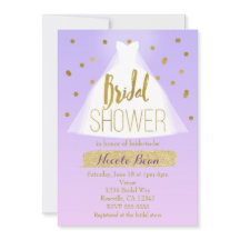 Lavendel Rosa & Guld Bröllopsdusch Bröllopsklännin