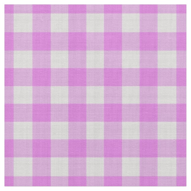 Lavendel Rosa Rutig Gingham rutmönster Tyg (Närbild)