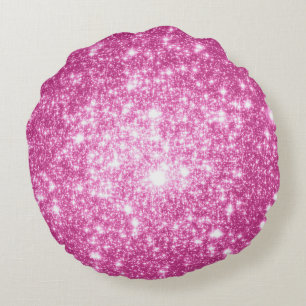 Lavendel Rosa Stjärnor Rund Kudd Kudde