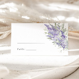 Lavendel & Salvia Gröna Blommiga Bröllopsplatskort Placeringskort
