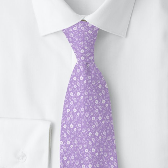 Lavendel Små Blommor Slips (Skapare uppladdad)