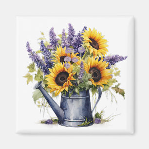 Lavendel & Solrosmagnet Magnet