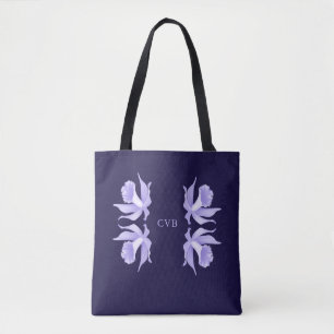 Lavendel som tänder - purpurfärgade Orchids på Tygkasse