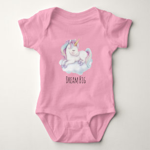 Lavendel Sött Enhörning på en Drömmande Moln T Shirt