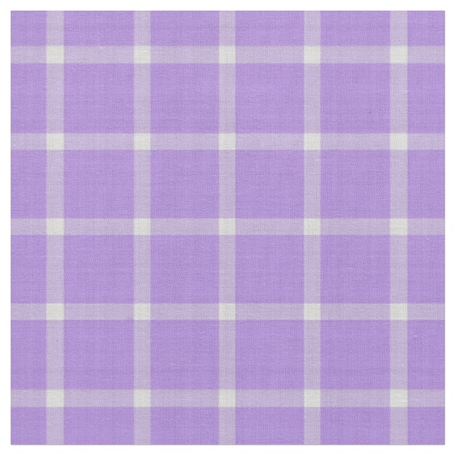 Lavendel Stor Rutig Tyg (Närbild)