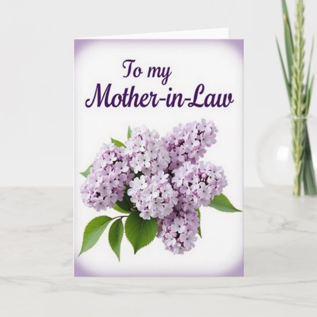 Lavendel Svärmors Kort (Framsida)
