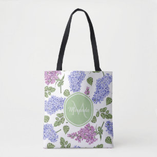 Lavendel Syrlilje Monogram Tygkasse