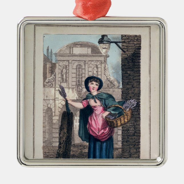 Lavendel tempelpub, från 'skrik av London Julgransprydnad Metall (Framsidan)