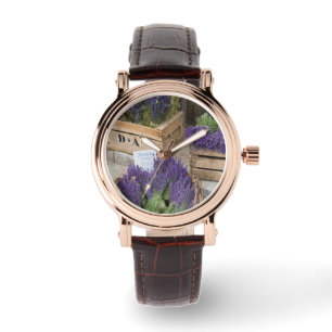 Lavendel till salu, Provence, Frankrike Armbandsur