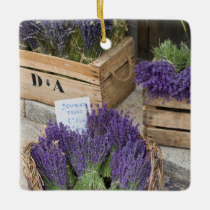 Lavendel till salu, Provence, Frankrike Julgransprydnad Keramik