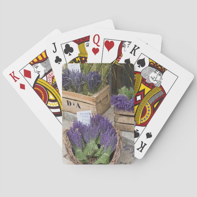 Lavendel till salu, Provence, Frankrike Kortlek (Baksidan)