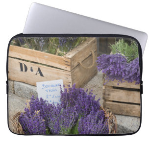 Lavendel till salu, Provence, Frankrike Laptop Sleeve