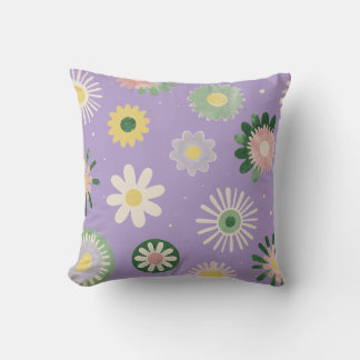 Lavendel Tusenskönor Blommig Kudd Kudde