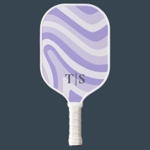 Lavendel Vågig Rand Monogram Mysig