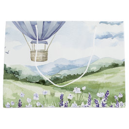 Lavendel Varmluftsballong Blommig Bröllopsfest