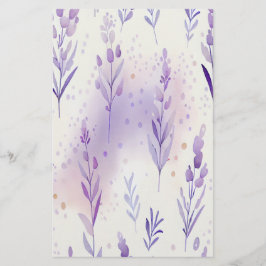 Lavendel vattenfärg tvål omslags papper ark