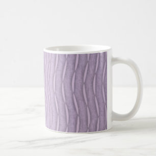 Lavendel Vertikal Modern Randig Design Kaffemugg