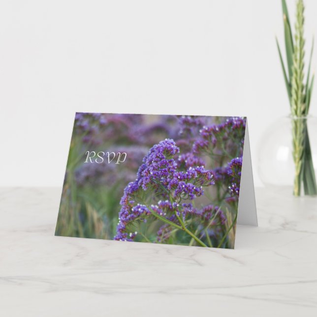 Lavendel vid havet RSVP Inbjudan (Framsida)