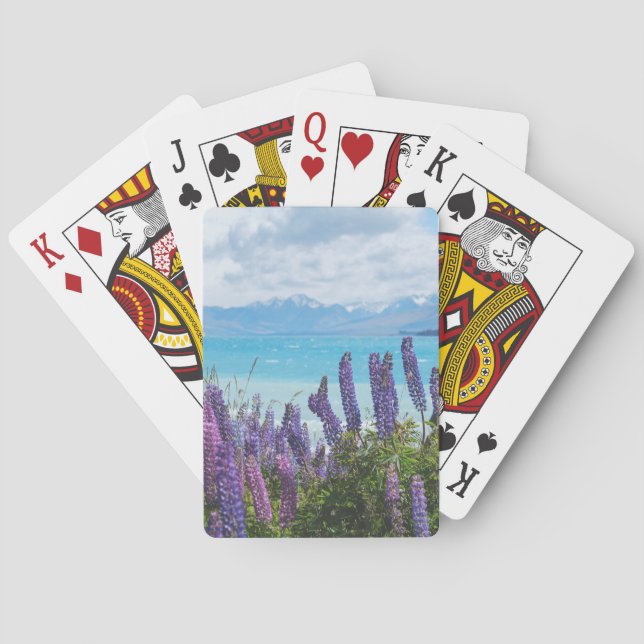 lavendel vid sjöstranden casinokort (Baksidan)