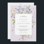 Lavendel Vildblomma Äng Trädgård QR-kod Bröllop Inbjudningar<br><div class="desc">Fånga naturens skönhet på din speciella dag med våra exklusiva vildblomma akvarell bröllopsinbjudningar. Eleganta,  unika och blommande av kärlek. Använd textfälten för att anpassa kortet med din egen formulering och detaljer. Om du vill ändra typsnitt,  färg eller textplacering klickar du helt enkelt på "Anpassa ytterligare"-knappen.</div>