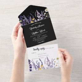 Lavendel & Vildblomma Rustik Trädgårdsbröllop
