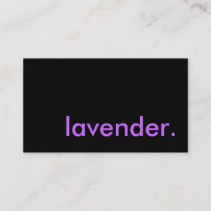 lavendel. visitkort