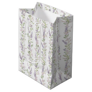 Lavendel Vit Blommig Rand Bröllopsdusch