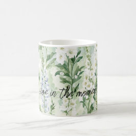 Lavendel Vita Delphiniumblommor Kaffemugg