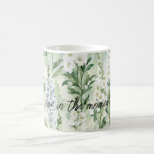 Lavendel Vita Delphiniumblommor Kaffemugg