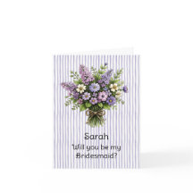 Lavendel Whimsical Bouquet Brudtärna Förslag